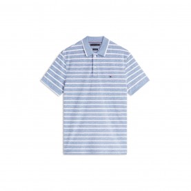 Tommy Hilfiger Tommy LinenStrp Polo Sn62 - Blue Jean/Wht мъжки,тениски,tommy,hilfiger,tommy,linenstrp,polo,sn62,blue,jean,wht