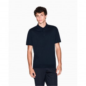 Armani Exchange KNIT POLO - Navy облекла,на,разпродажба,мъжки,тениски,armani,exchange,knit,polo,navy