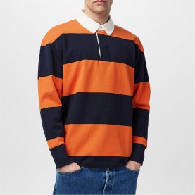 мъжки,тениски,gant,striped,rugger,shirt,orange,860