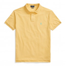 риза,с,къс,ръкав,мъжки,тениски,polo,ralph,lauren,men,s,custom,slim,short,sleeve,shirt,corn,yellow