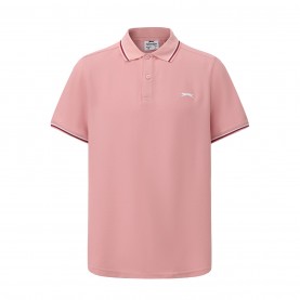 slazenger,tipped,polo,shirt,mens,pink