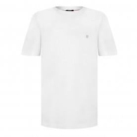 тениска,облекла,на,разпродажба,мъжки,тениски,boss,mens,boss,black,taut,minimalist,design,t,shirt,with,logo,detail,white,100