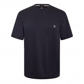 тениска,мъжки,тениски,boss,mens,boss,black,taut,minimalist,design,t,shirt,with,logo,detail,dark,blue