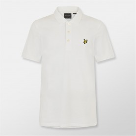 блуза,с,яка,мъжки,тениски,lyle,and,scott,basic,short,sleeve,polo,shirt,white,626