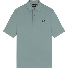 блуза,с,яка,мъжки,тениски,lyle,and,scott,basic,short,sleeve,polo,shirt,slate,blue,a19