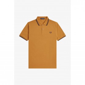 блуза,с,яка,мъжки,тениски,fred,perry,short,sleeve,twin,tipped,polo,shirt,d,caramel,t86