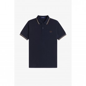 блуза,с,яка,мъжки,тениски,fred,perry,short,sleeve,twin,tipped,polo,shirt,navy,52a