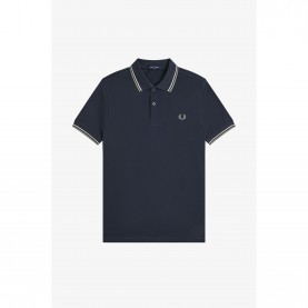 Блуза с яка Fred Perry Short Sleeve Twin Tipped Polo Shirt - Drk ArFrce 72C блуза,с,яка,мъжки,тениски,fred,perry,short,sleeve,twin,tipped,polo,shirt,drk,arfrce,72c