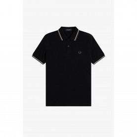 блуза,с,яка,мъжки,тениски,fred,perry,short,sleeve,twin,tipped,polo,shirt,black,w54