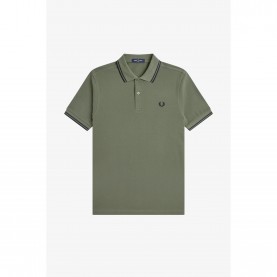 Блуза с яка Fred Perry Short Sleeve Twin Tipped Polo Shirt - Wrth Grn Z50 блуза,с,яка,мъжки,тениски,fred,perry,short,sleeve,twin,tipped,polo,shirt,wrth,grn,z50