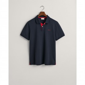 блуза,с,яка,облекла,на,разпродажба,мъжки,тениски,gant,contrast,pique,polo,shirt,blue,433