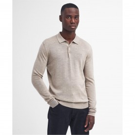 пуловер,облекла,на,разпродажба,мъжки,тениски,barbour,international,merlin,merino,polo,jumper,brindle,st59