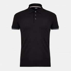 блуза,с,яка,облекла,на,разпродажба,мъжки,тениски,boss,mens,boss,short,sleeve,polo,shirt,(phillipson),black