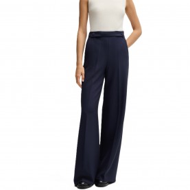 Дамски панталони Boss Tupita 10247725 01 Straight Leg Trousers Womens - Dark Blue дамски,панталони,дамски,чорапогащи,и,клинове,boss,tupita,10247725,01,straight,leg,trousers,womens,dark,blue