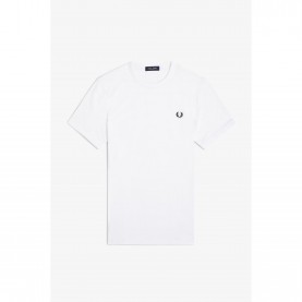 тениска,мъжки,тениски,fred,perry,ringer,t,shirt,white,100