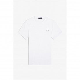 тениска,мъжки,тениски,fred,perry,ringer,t,shirt,white,100
