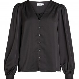 дамски,ризи,vila,ellette,v,neck,black