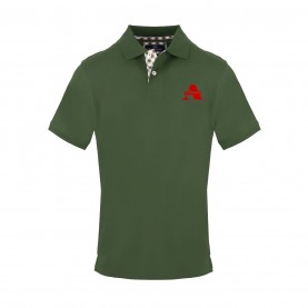 Блуза с яка Aquascutum Men's Polo Short Sleeve Polo Shirt - Military Green блуза,с,яка,мъжки,тениски,aquascutum,men's,polo,short,sleeve,polo,shirt,military,green