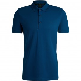 блуза,с,яка,облекла,на,разпродажба,мъжки,тениски,boss,men's,paule,short,sleeve,polo,shirt,open,blue