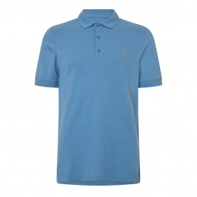 блуза,с,яка,мъжки,блузи,с,яка,farah,men's,emerson,short,sleeve,polo,shirt,lndrd,blue,450