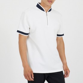 Блуза с яка Brave Soul Mens 1/4 Zip Short Sleeve Polo Shirt - Cream блуза,с,яка,brave,soul,men,s,1,4,zip,short,sleeve,polo,shirt,cream