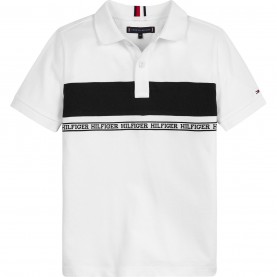 юношеска,блуза,с,яка,детски,облекла,tommy,hilfiger,tape,polo,shirt,juniors,white,ybr