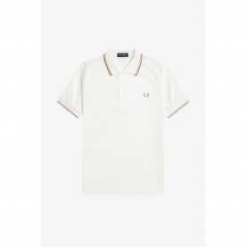 Блуза с яка Fred Perry Twin Tipped Polo Shirt - Snow White T60 блуза,с,яка,детски,3/4,панталони,fred,perry,twin,tipped,polo,shirt,snow,white,t60