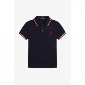 Блуза с яка Fred Perry Twin Tipped Polo Shirt - Navy/White T55 блуза,с,яка,fred,perry,twin,tipped,polo,shirt,navy,white,t55