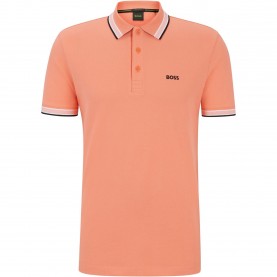 блуза,с,яка,мъжки,тениски,boss,mens,boss,green,paddy,polo,shirt,with,contrast,tipping,open,red