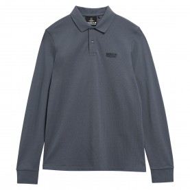Barbour International B.Int Long Sleeve Po Sn64 - Washed Charcoal мъжки,тениски,barbour,international,b,int,long,sleeve,po,sn64,washed,charcoal
