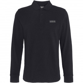 блуза,с,яка,мъжки,тениски,barbour,international,men,s,long,sleeve,polo,shirt,black,bk71
