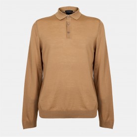 облекла,на,разпродажба,мъжки,тениски,boss,men's,lancione,long,sleeve,polo,medium,beige