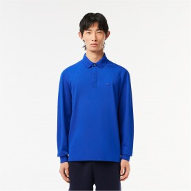 блуза,с,яка,облекла,на,разпродажба,мъжки,тениски,lacoste,long,sleeve,logo,polo,shirt,cobalt