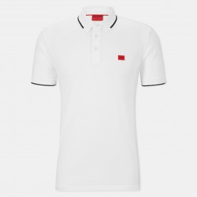 блуза,с,яка,мъжки,тениски,hugo,men,s,short,sleeve,polo,shirt,open,white
