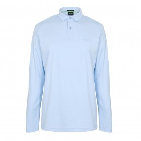 блуза,с,яка,облекла,на,разпродажба,мъжки,тениски,boss,men's,pirol,long,sleeve,polo,shirt,timeless,design,open,blue