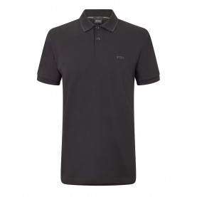 блуза,с,яка,облекла,на,разпродажба,мъжки,тениски,boss,men's,hbg,paul,polo,contrast,striped,trim,shirt,black