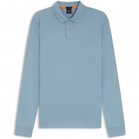 блуза,с,яка,мъжки,тениски,boss,mens,boss,orange,passerby,premium,cotton,long,sleeve,polo,shirt,with,logo,detail,light,blue,451