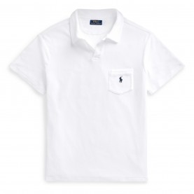 Блуза с яка Polo Ralph Lauren Short Sleeve Polo Shirt - White блуза,с,яка,мъжки,тениски,polo,ralph,lauren,short,sleeve,polo,shirt,white