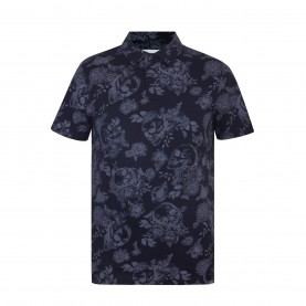 мъжка,блуза,с,яка,мъжки,блузи,с,яка,firetrap,all,over,print,polo,top,mens,black