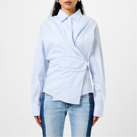 дамски,ризи,diesel,c,siz,n2,shirt,with,embossed,logo,blue,stripe