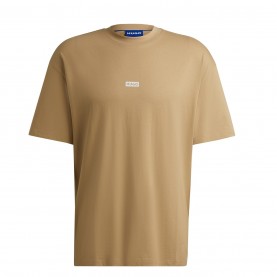 тениска,мъжки,тениски,hugo,men's,regular,fit,logo,back,t,shirt,beige,269