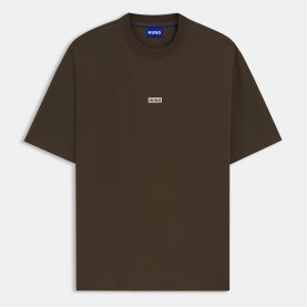 тениска,облекла,на,разпродажба,мъжки,тениски,hugo,men's,regular,fit,logo,back,t,shirt,dark,brown,208