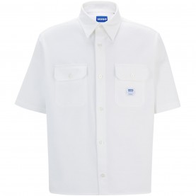 риза,облекла,на,разпродажба,мъжки,ризи,hugo,men's,ekyno,short,sleeve,plain,shirt,open,white