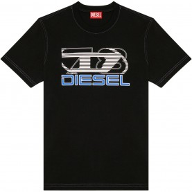 тениска,мъжки,тениски,diesel,diesel,big,d,tee,sn42,black,9xx