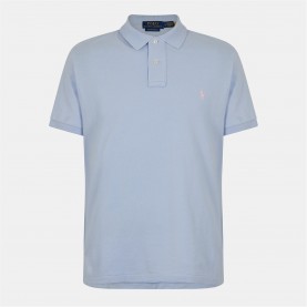 Блуза с яка Polo Ralph Lauren Men's Custom Short Sleeve Polo Shirt - Cornflower Blue блуза,с,яка,облекла,на,разпродажба,мъжки,тениски,polo,ralph,lauren,men's,custom,short,sleeve,polo,shirt,cornflower,blue