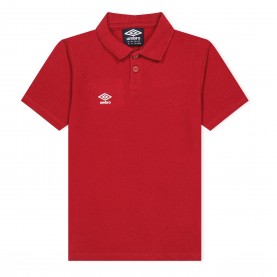 Umbro Essential Polo Juniors - Verm / White детски,блузи,с,яка,футбол,umbro,essential,polo,juniors,verm,white