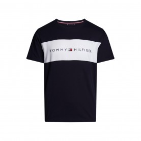 тениска,мъжки,тениски,tommy,hilfiger,cotton,panel,t,shirt,navy,white