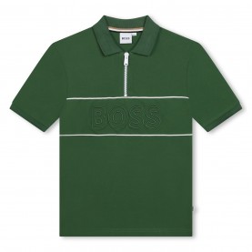 юношеска,блуза,с,яка,детски,облекла,boss,zip,logo,polo,shirt,juniors,khaki,651