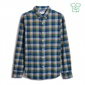 карирана,риза,облекла,на,разпродажба,farah,leroy,checked,long,sleeve,shirt,pea,green
