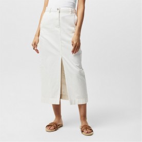 Пола French Connection Women's Denver Midaxi Denim Skirt - Ecru пола,поли,и,къси,панталони,french,connection,women's,denver,midaxi,denim,skirt,ecru